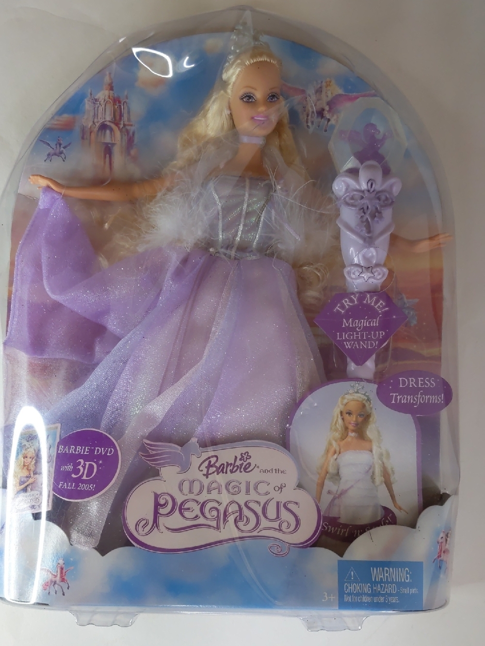 Vintage Mattel Barbie MAGIC OF PEGASUS Doll 2005